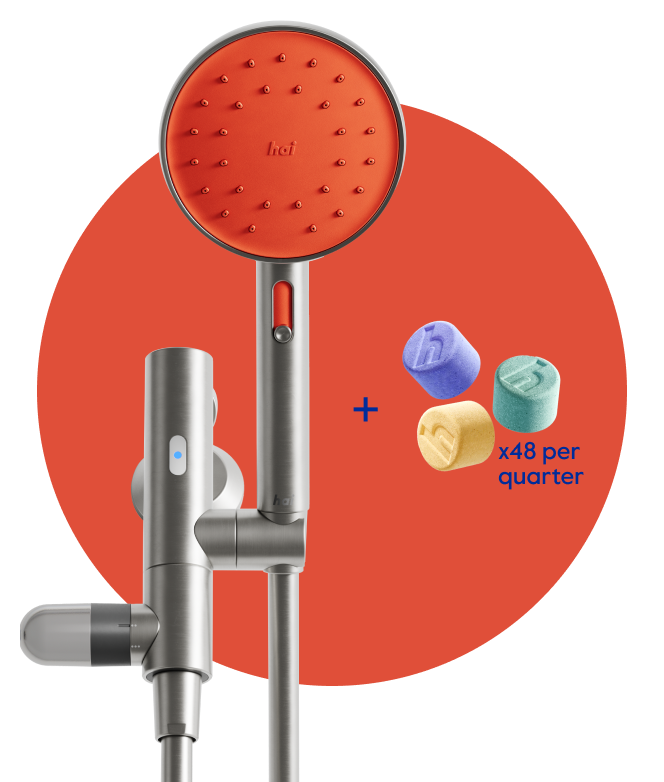 Membership: hai all-access (Infusions smart showerhead + Infusion bag bundle)