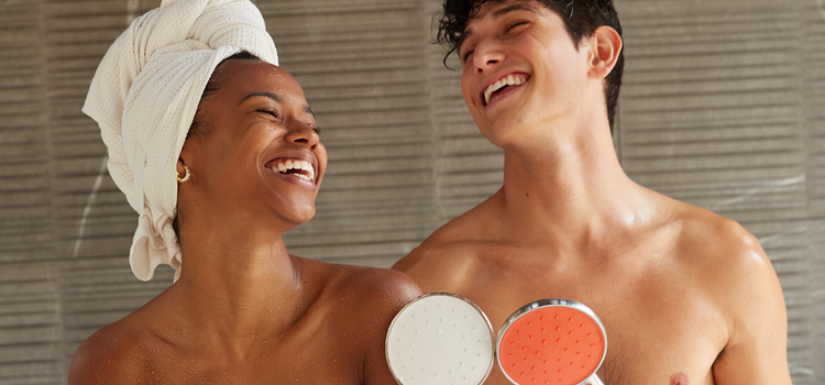 Cleaning Your Partner In The Shower Intimately With Partner