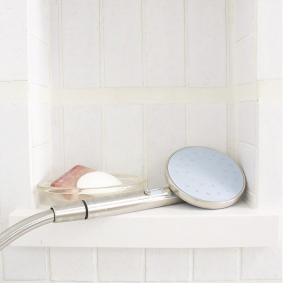 Smart Shower Head | Soap | White Bathroom