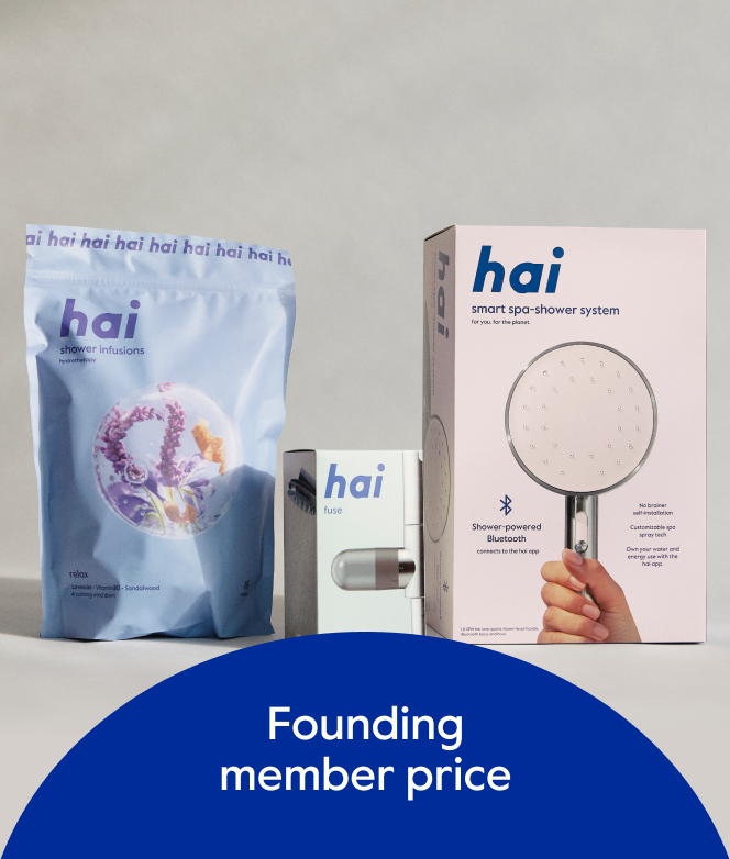 Membership: hai all-access (Infusions smart showerhead + Infusion bag bundle)